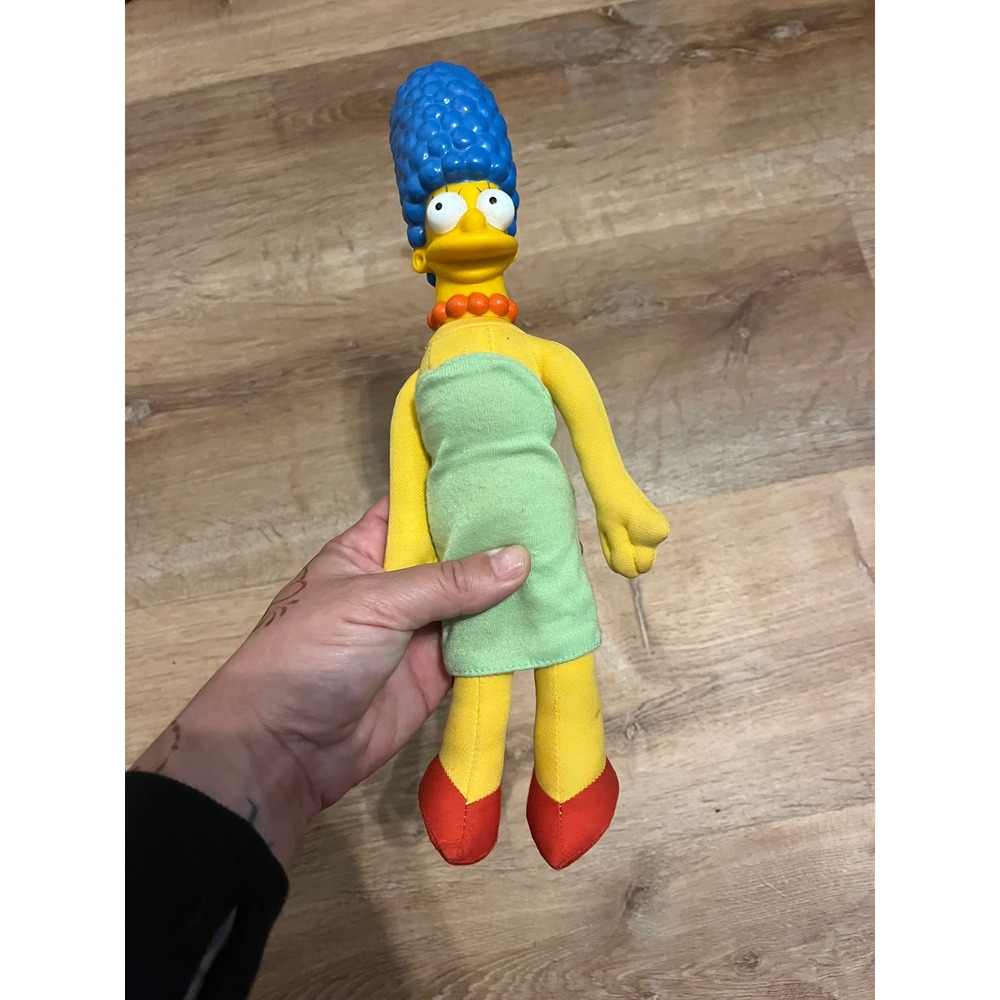 Vintage‎ Marge Simpson Plush Doll Vinyl Head 12 Inch The Simpsons Collectible